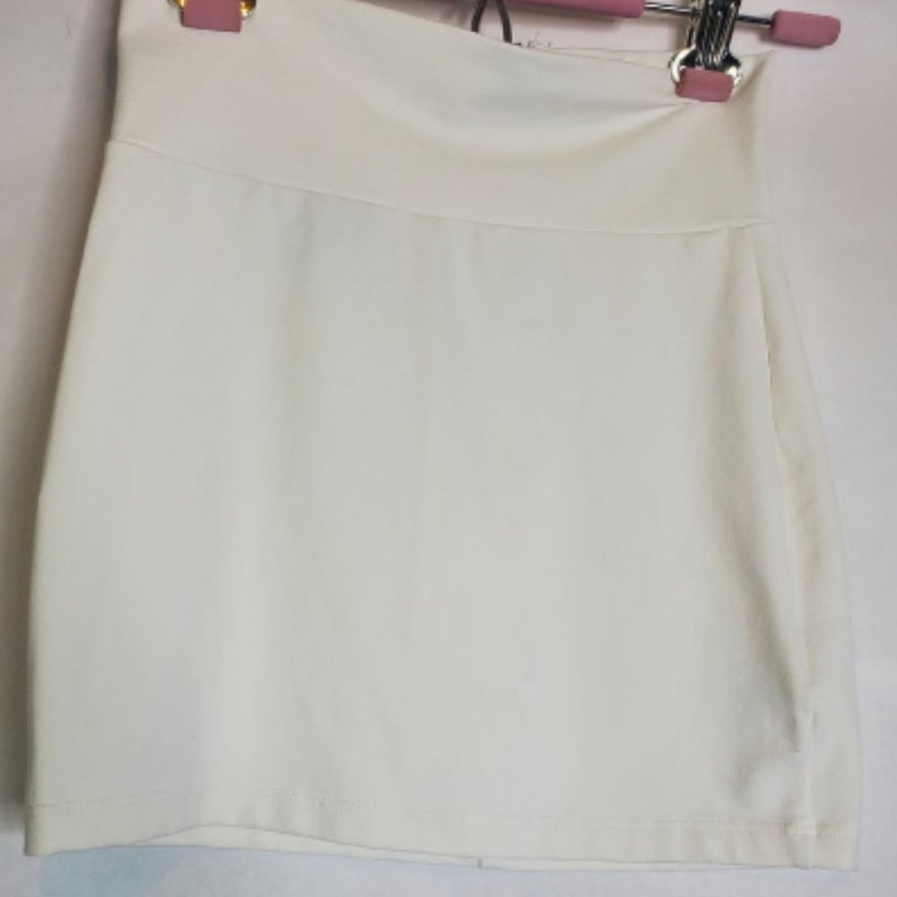 bebe White Mini Skirt